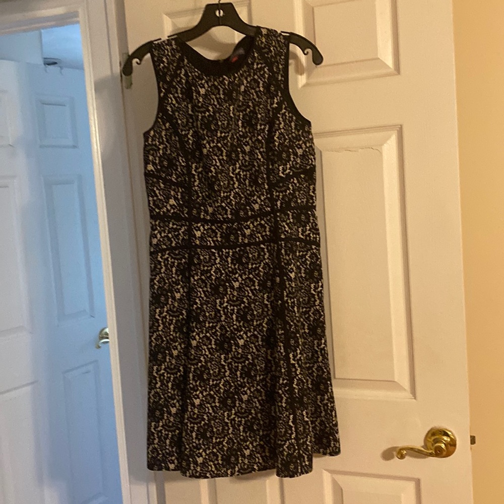 Vince Camuto Black and White Dress Size Small